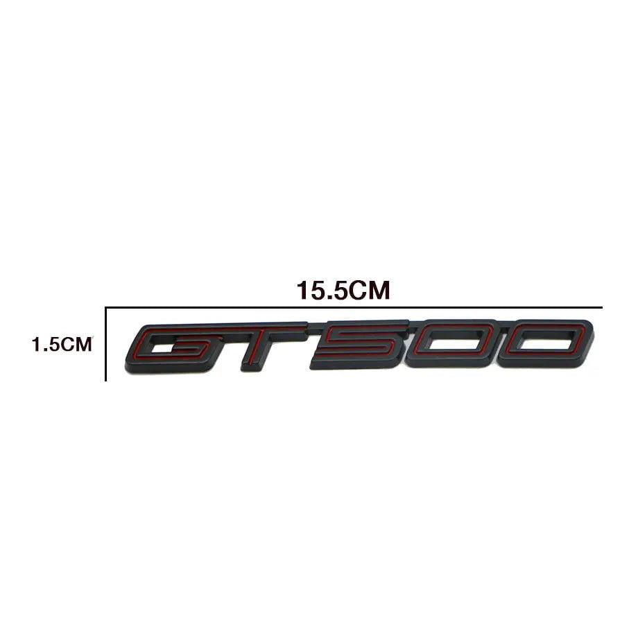 GUNMANSA Suitable To Fit - Mustang GT500 Fender Emblem Badge (Black)