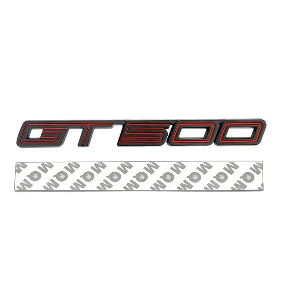 GUNMANSA Suitable To Fit - Mustang GT500 Fender Emblem Badge (Black)