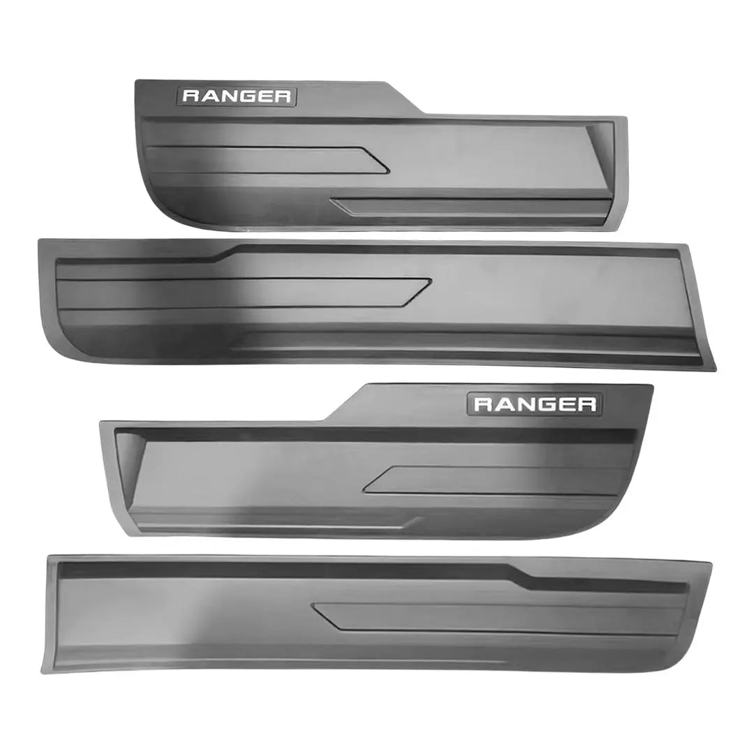 GUNMANSA Suitable To Fit - Ranger Next Gen (22-On) Broad-Type Smooth Plastic Door Moulding