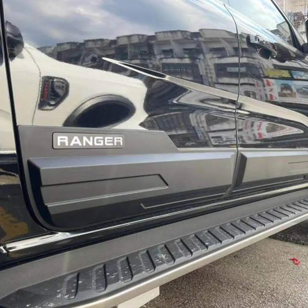 GUNMANSA Suitable To Fit - Ranger Next Gen (22-On) Broad-Type Smooth Plastic Door Moulding