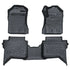 GUNMANSA Suitable To Fit - Ranger Next Gen (22-On) Double-Cab Moulded TPE Rubber Floor Mats (3-Piece)