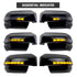 GUNMANSA Suitable To Fit - Ranger Next Gen (22-On) Gloss Black Sequential LED Mirror Covers