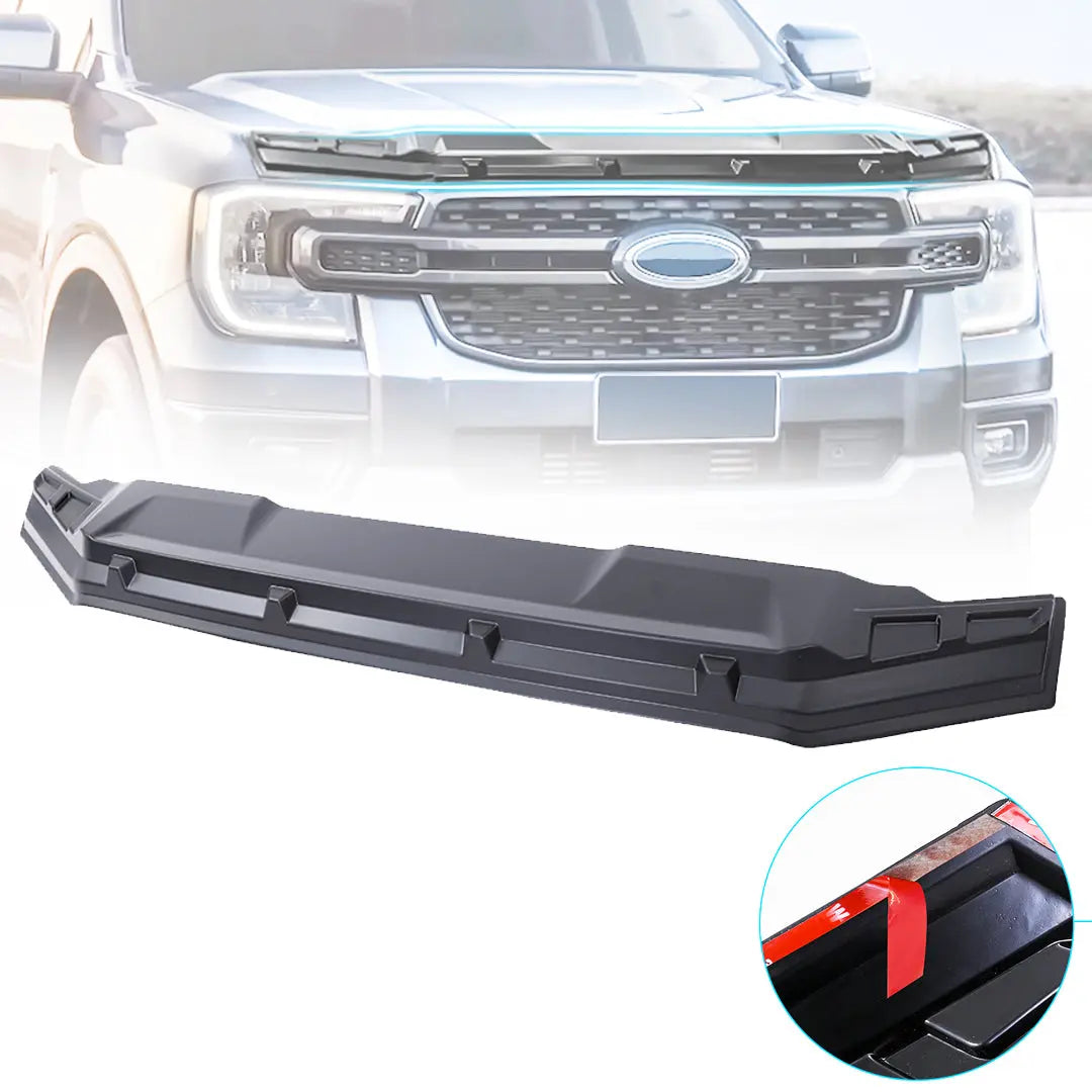 GUNMANSA Suitable To Fit -  Ranger Next Gen (22-On) Off-Road Gravel Bonnet Guard - Matte Black