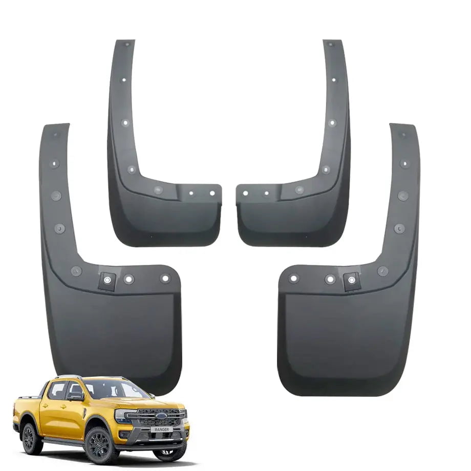 GUNMANSA Suitable To Fit - Ranger Next Gen (22-On) Plastic Molded Mud Flaps (4Pc)