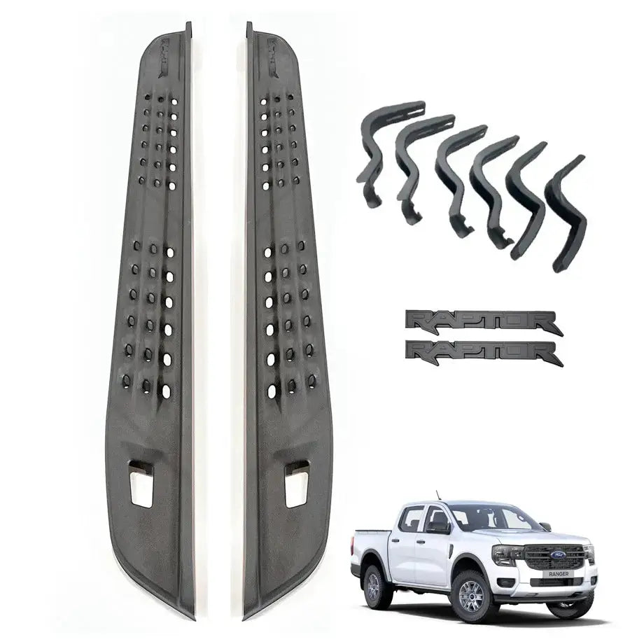 GUNMANSA Suitable To Fit - Ranger Next Gen (22-On) Raptor Style Side Steps
