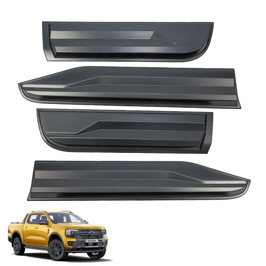 GUNMANSA Suitable To Fit - Ranger Next Gen (22-On) Smooth Plastic Door Moulding