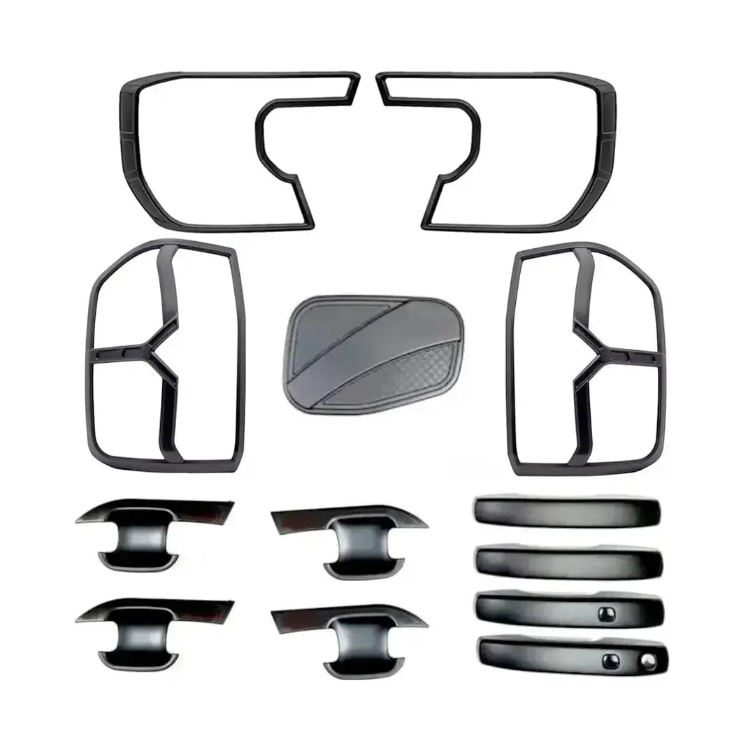 GUNMANSA Suitable To Fit - Ranger Next Gen Base Model / XL (22-On) 13-Piece Matte Black Accessory Trim Kit