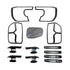 GUNMANSA Suitable To Fit - Ranger Next Gen Base Model / XL (22-On) 13-Piece Matte Black Accessory Trim Kit
