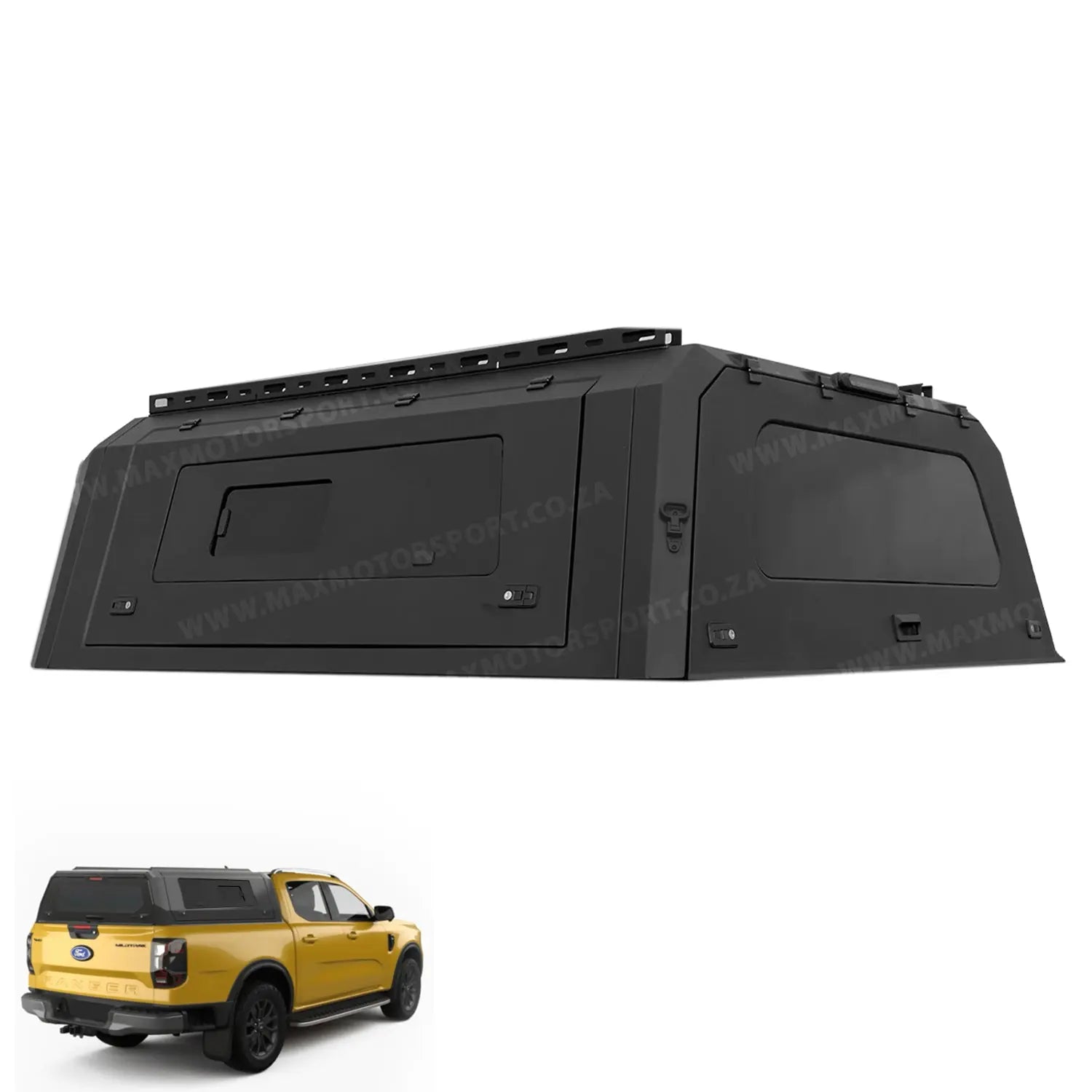 GUNMANSA Suitable To Fit - Ranger Next Gen T9 (22-On) Aluminium Canopy Urban Edition With Windows