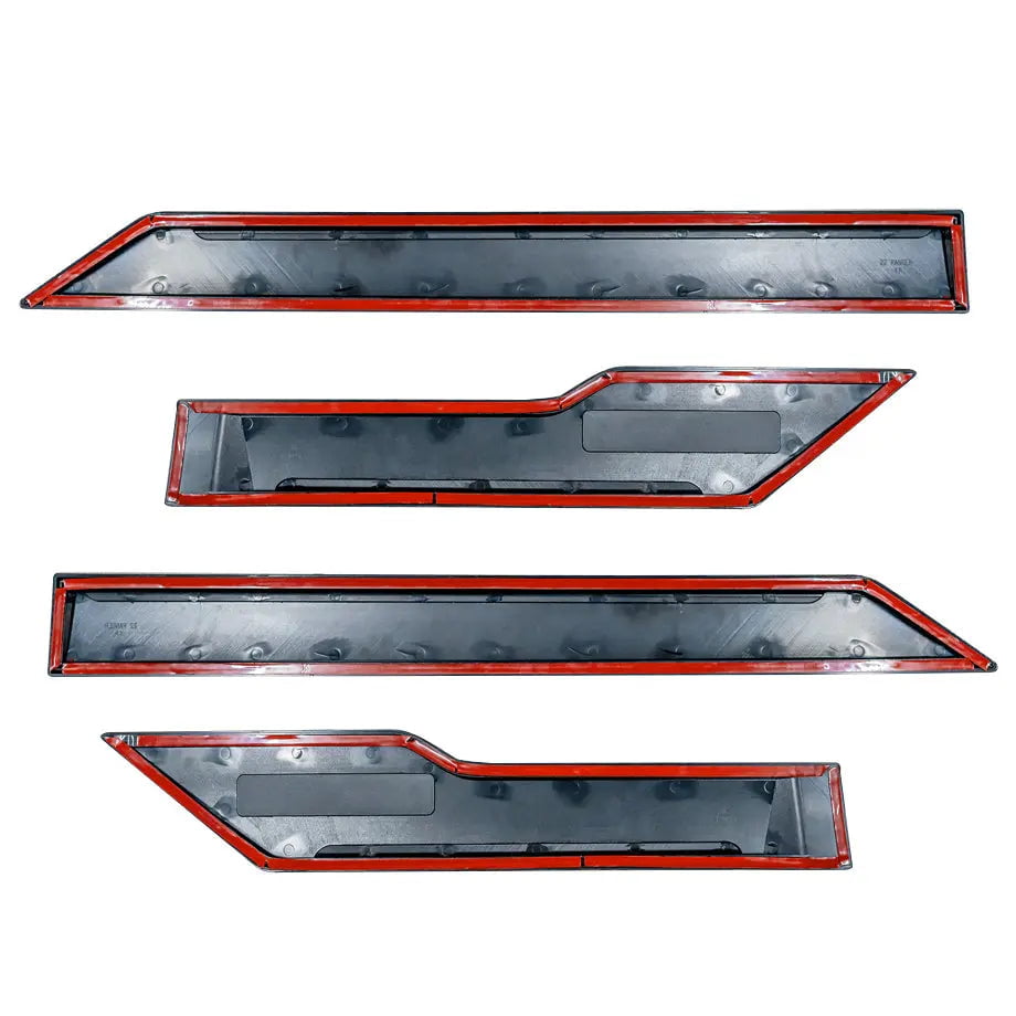 GUNMANSA Suitable To Fit - Ranger Raptor Next Gen (22-On) Smooth Plastic Door Moulding