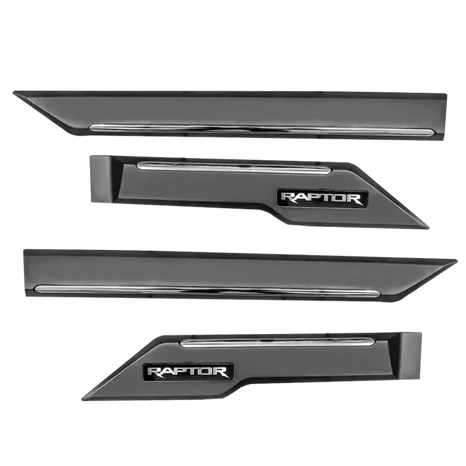 GUNMANSA Suitable To Fit - Ranger Raptor Next Gen (22-On) Smooth Plastic Door Moulding