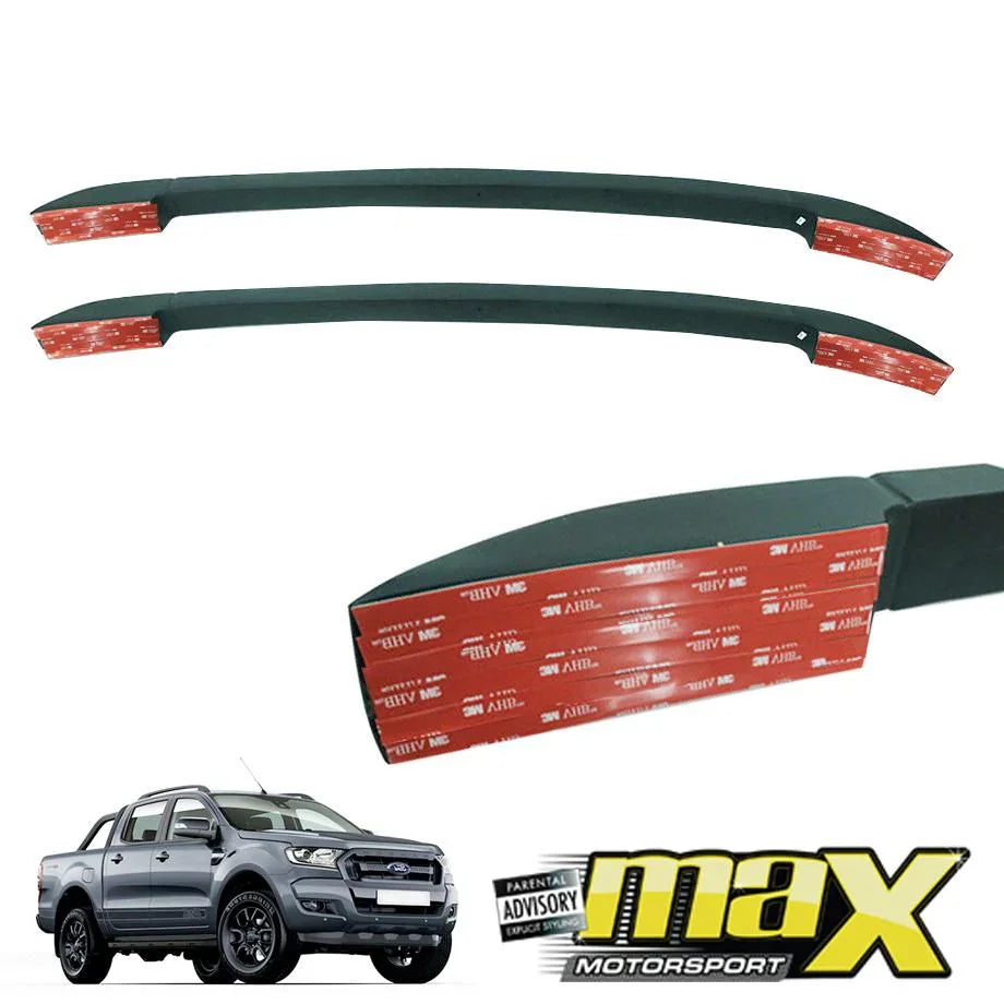 GUNMANSA Suitable To Fit - Ranger T6 / T7 / T8 (12-21) Matte Black Stick On Roof Racks