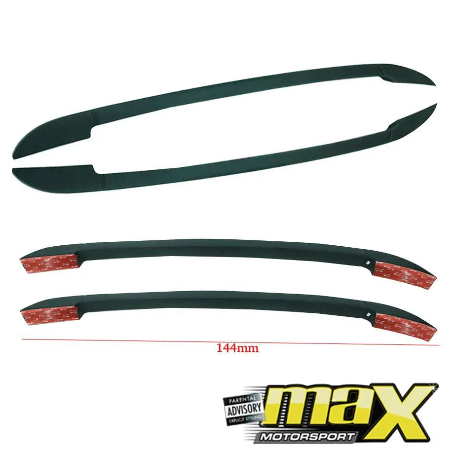 GUNMANSA Suitable To Fit - Ranger T6 / T7 / T8 (12-21) Matte Black Stick On Roof Racks