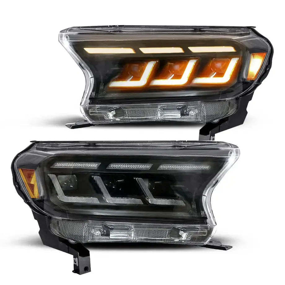 GUNMANSA Suitable To Fit - Ranger T7 / T8 (16-22) Bugatti Style DRL LED Projector Headlight