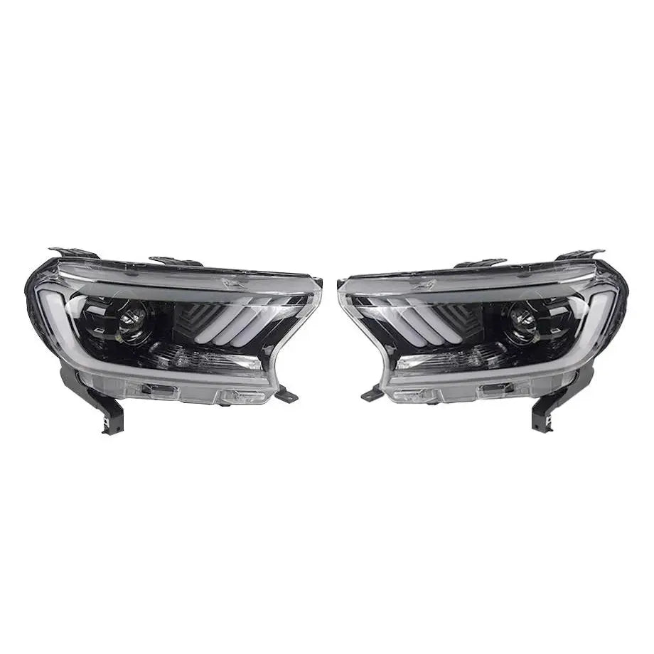 GUNMANSA Suitable To Fit - Ranger T7 / T8 (16-22) Mustang Style DRL LED Projector Headlight