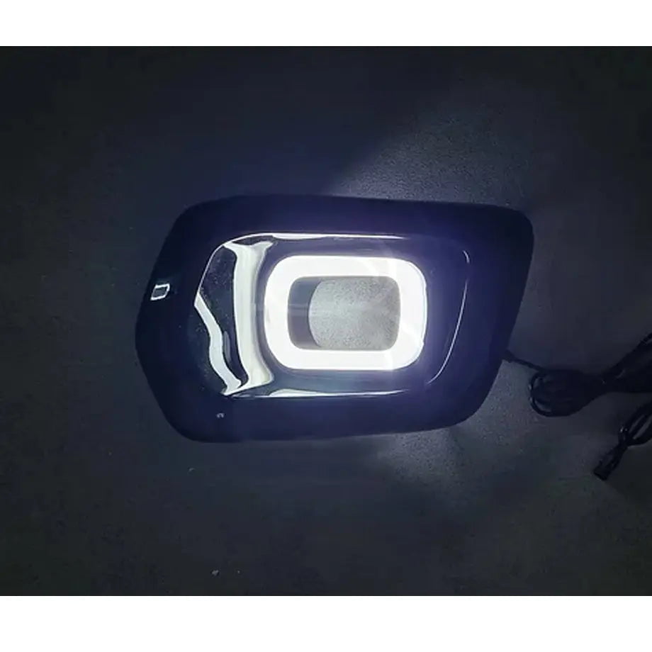 GUNMANSA Suitable To Fit Ranger T8 (19-On) Wildtrak Dual Function Angel Eye Fog Light Surround