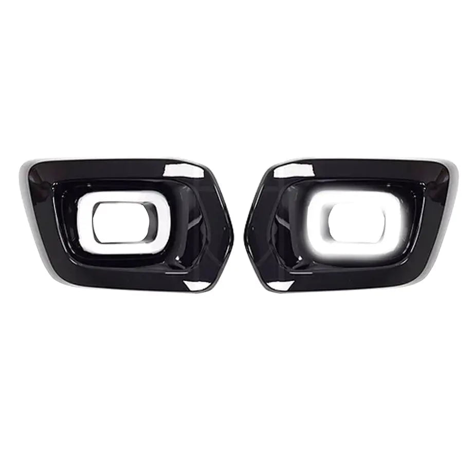 GUNMANSA Suitable To Fit Ranger T8 (19-On) Wildtrak Dual Function Angel Eye Fog Light Surround