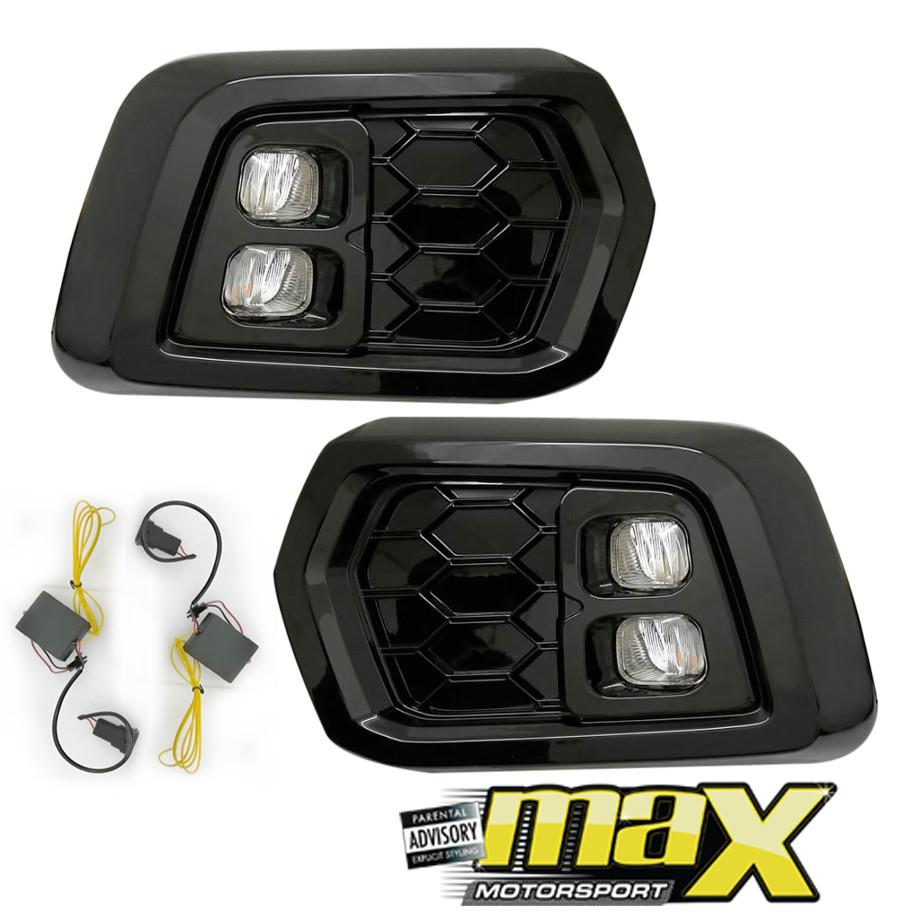 GUNMANSA Suitable To Fit - Ranger T8 Wildtrak (19-On) Gloss Black LED Fog Lamp