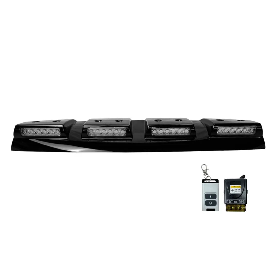 GUNMANSA Suitable To Fit - Ranger T9 Next Gen (22-On) Gloos Black 4-Pod Roof Light