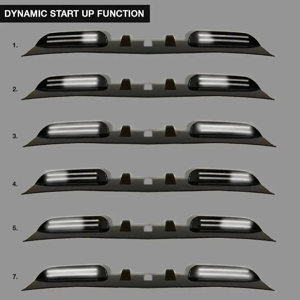 GUNMANSA Suitable To Fit - Toyota Hilux (15-On) Gloss Black Dual Function DRL LED Roof Light
