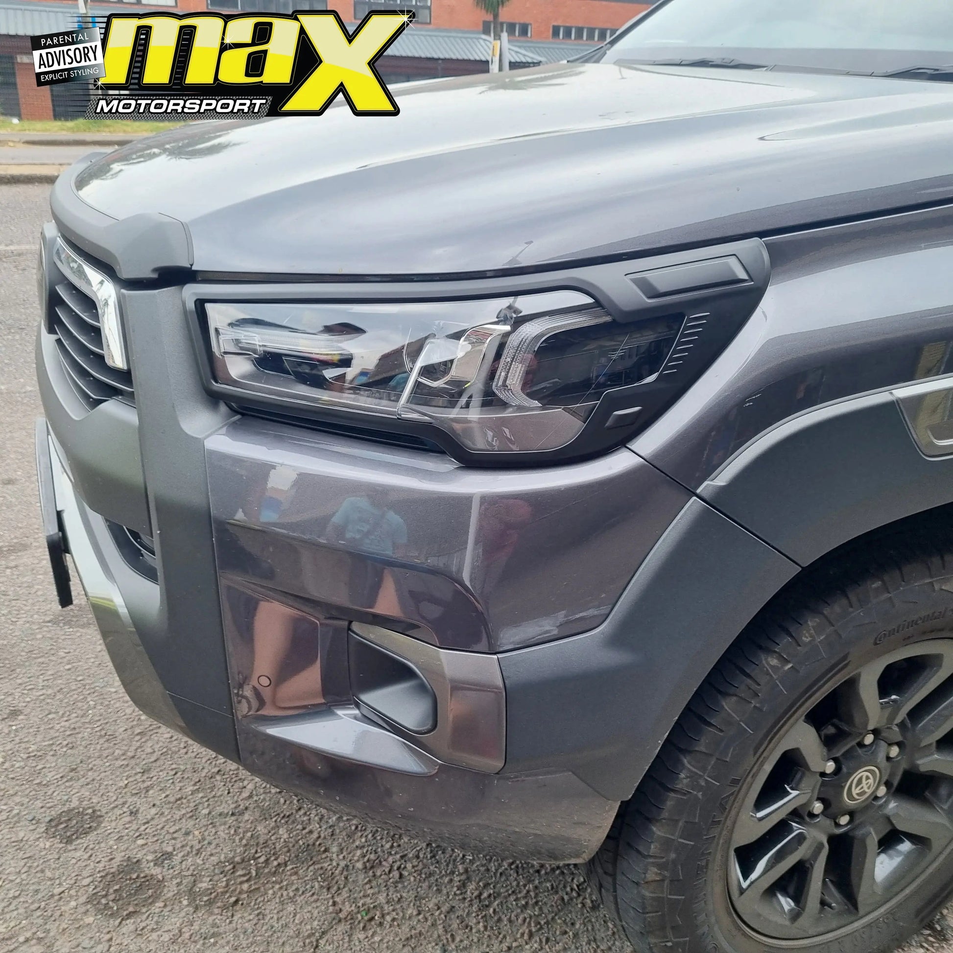 GUNMANSA Suitable To Fit - Toyota Hilux (20-On) Matte Black Accessory Trim Kit (17-Piece)