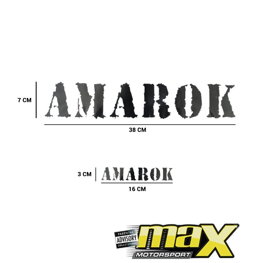 GUNMANSA Suitable To Fit - VW Amarok Sticker Kit