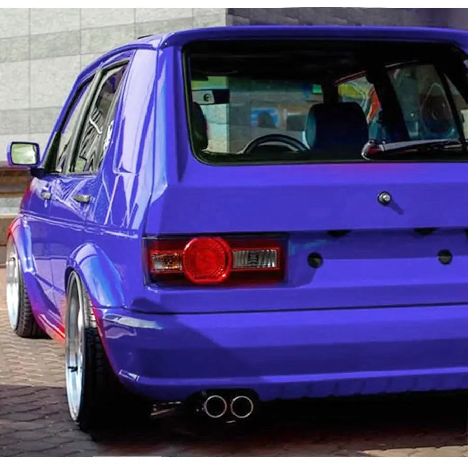 GUNMANSA Suitable To Fit - VW Golf 1 VeloCiti Style Crystal Smoked Taillights