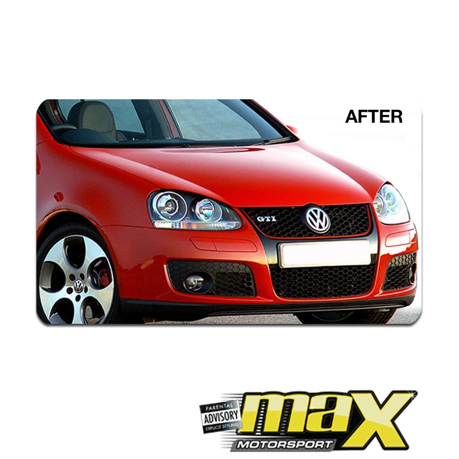 GUNMANSA Suitable To Fit - VW Golf 5 GTI Plastic Front Bumper Upgrade With Fog