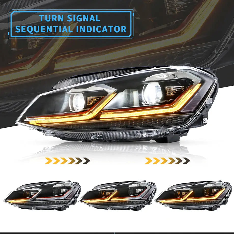 GUNMANSA Suitable To Fit - VW Golf MK7 - Golf 7.5 GTI Style Upgrade Headlight