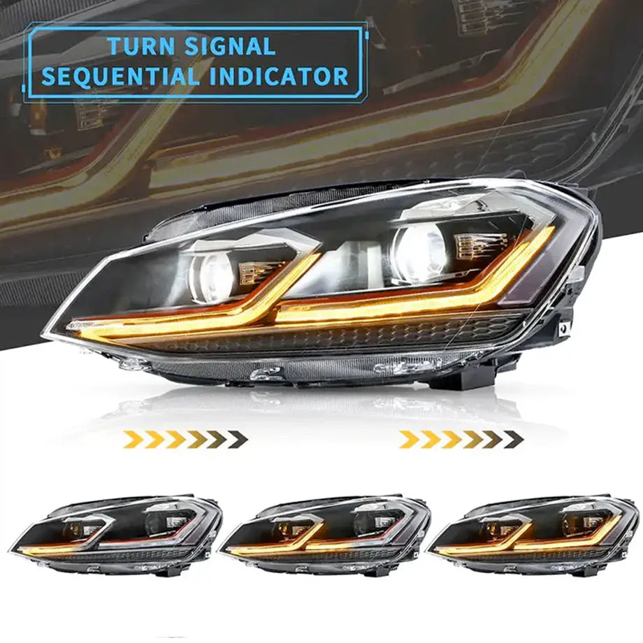 GUNMANSA Suitable To Fit - VW Golf MK7 - Golf 7.5 GTI Style Upgrade Headlight