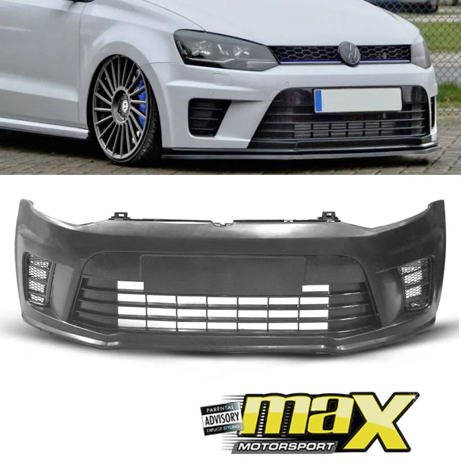 GUNMANSA Suitable To Fit - VW Polo 6 WRC Style Plastic Front Bumper Upgrade