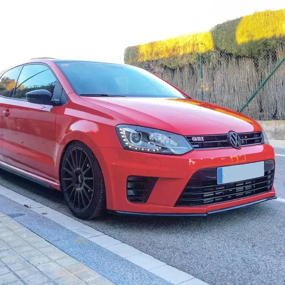 GUNMANSA Suitable To Fit - VW Polo 6 WRC Style Plastic Front Bumper Upgrade With Fogs