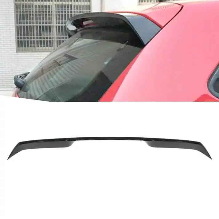 GUNMANSA Suitable To Fit - VW Polo 6C GTI Style Gloss Black Roof Spoiler Extension