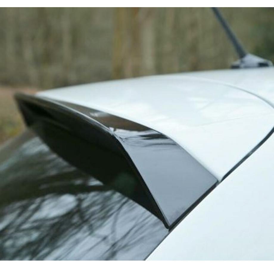 GUNMANSA Suitable To Fit - VW Polo 6C GTI Style Gloss Black Roof Spoiler Extension