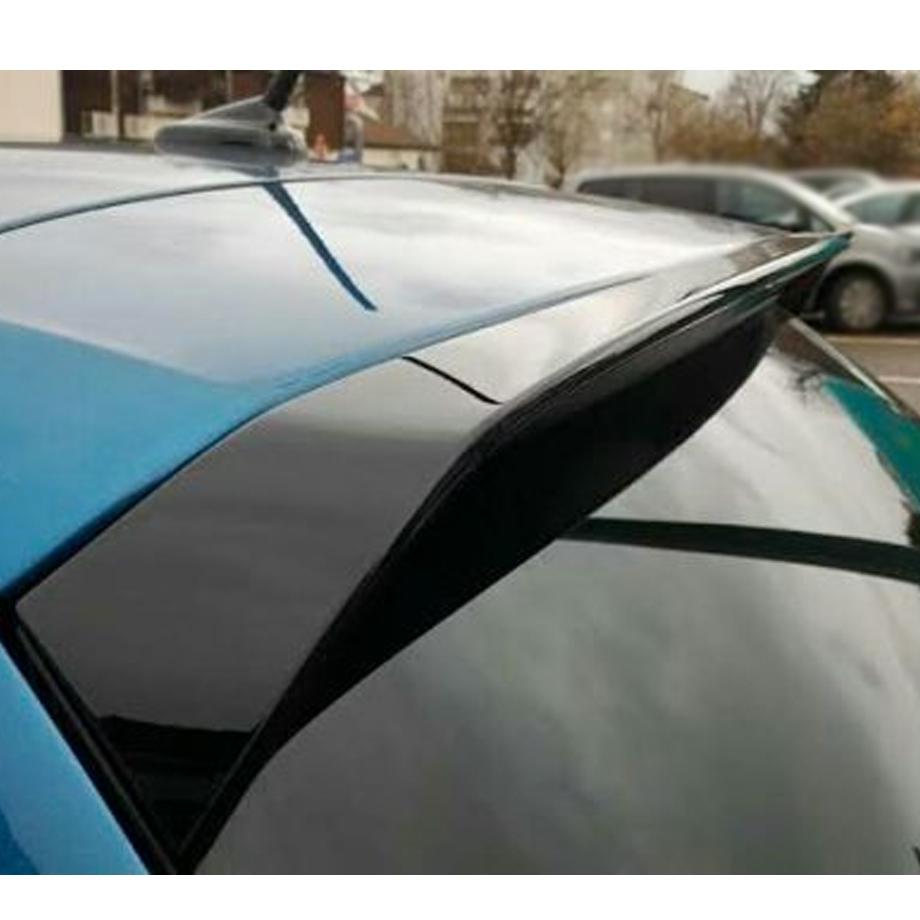 GUNMANSA Suitable To Fit - VW Polo 6C GTI Style Gloss Black Roof Spoiler Extension