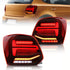 GUNMANSA Suitable To Fit - VW Polo 6R Smoked Red LED Sequential Taillight