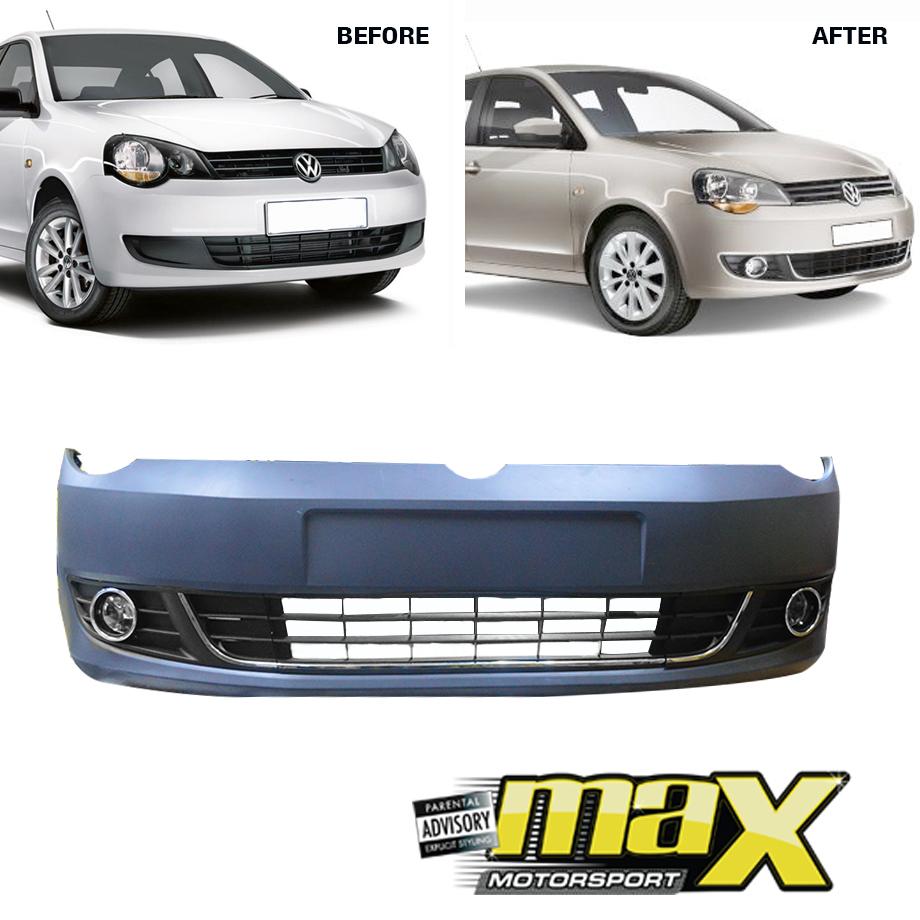 GUNMANSA Suitable To Fit - VW Polo Vivo Silverline (10-19) Plastic Upgrade Front Bumper With Fogs
