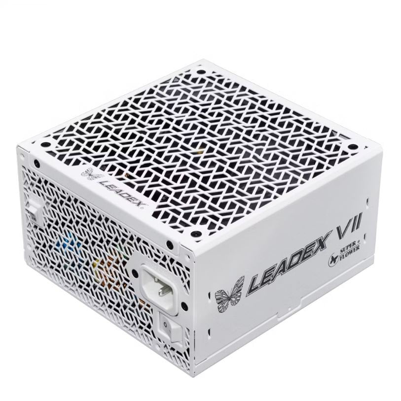 GUNMANSA Super Flower Leadex VII XP 1000W 80+ Platinum, Cybenetics Platinum, Full Modular, ATX 3.1, W/12V-2*6 Cable (2x8pin - 16pin native cables) , Power Supply, FDB Fan, SF-1000F14XP, White