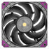 GUNMANSA Super Flower, MEGACOOL 120mm fan, 12-pole motor design, extremely cooling performance, PWM, Black/Grey, Computer Case Fan, Anti-Vibration Mounting Pads, SF-PF121-BK, 30mm depth