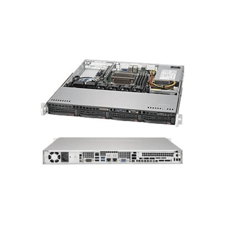 GUNMANSA SUPERMICRO CHASSIS - RACK 1U 4X 3.5" HOT-SWAP HDD 350W PSU