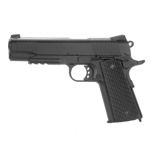 GUNMANSA Swiss Arms SA1911 Gas Gun (Semi Auto|Blowback|CO2|17|320 FPS|1.6J|4.5mm BB)