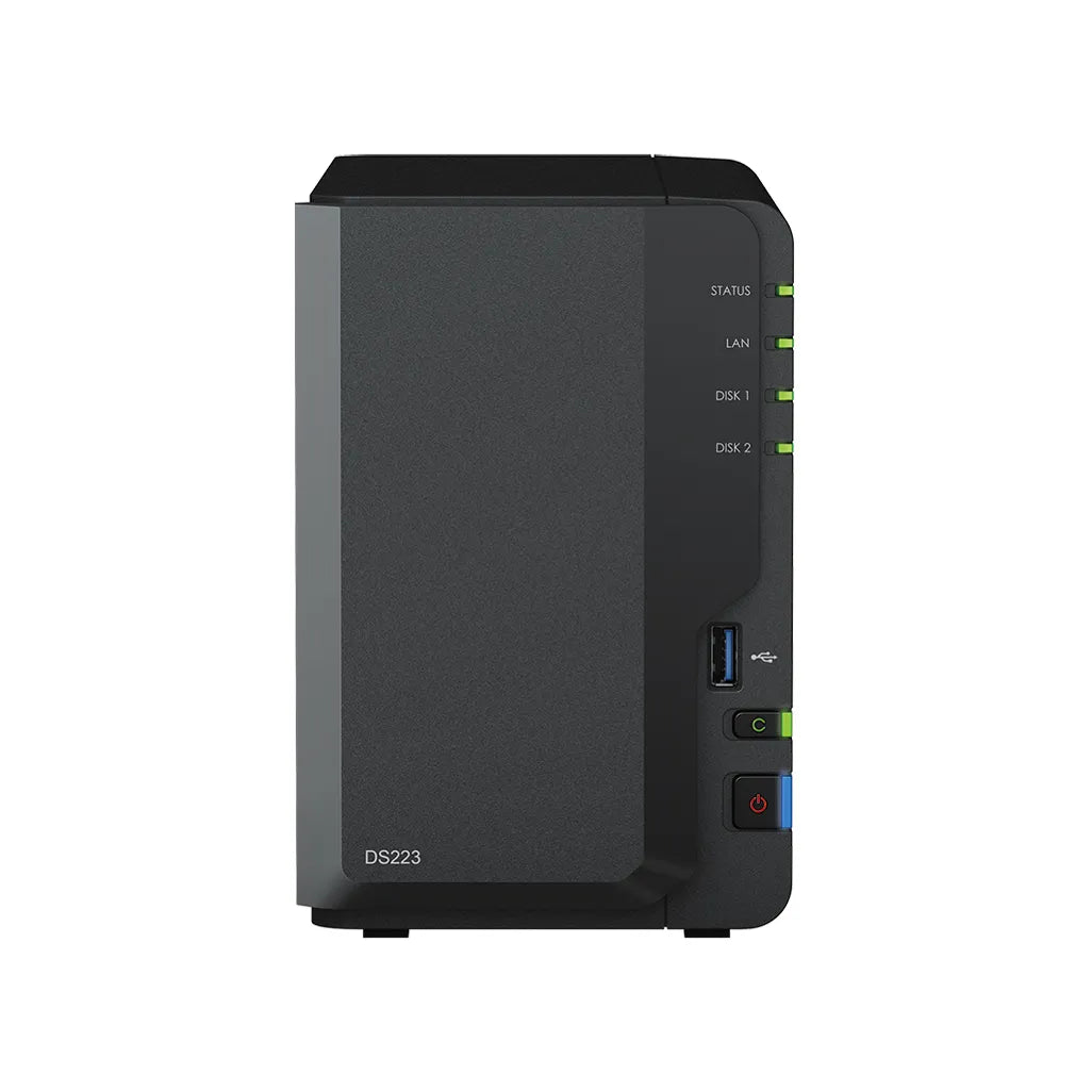GUNMANSA Synology DiskStation DS223, NAS, Desktop, Realtek, RTD1619B, 2 GB, DDR4