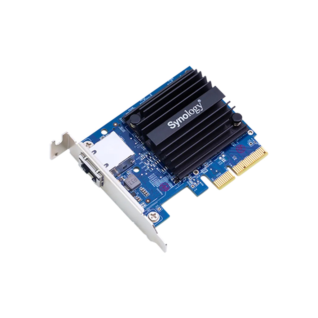 GUNMANSA Synology E10G18-T1, Internal, Wired, PCI Express, Ethernet, 10000 Mbit/s, Black, Blue