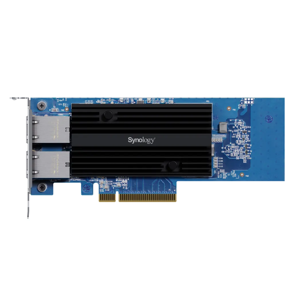 GUNMANSA Synology E10G30-T2, Internal, Wired, PCI Express, Ethernet, 10000 Mbit/s, Blue, Multicolour