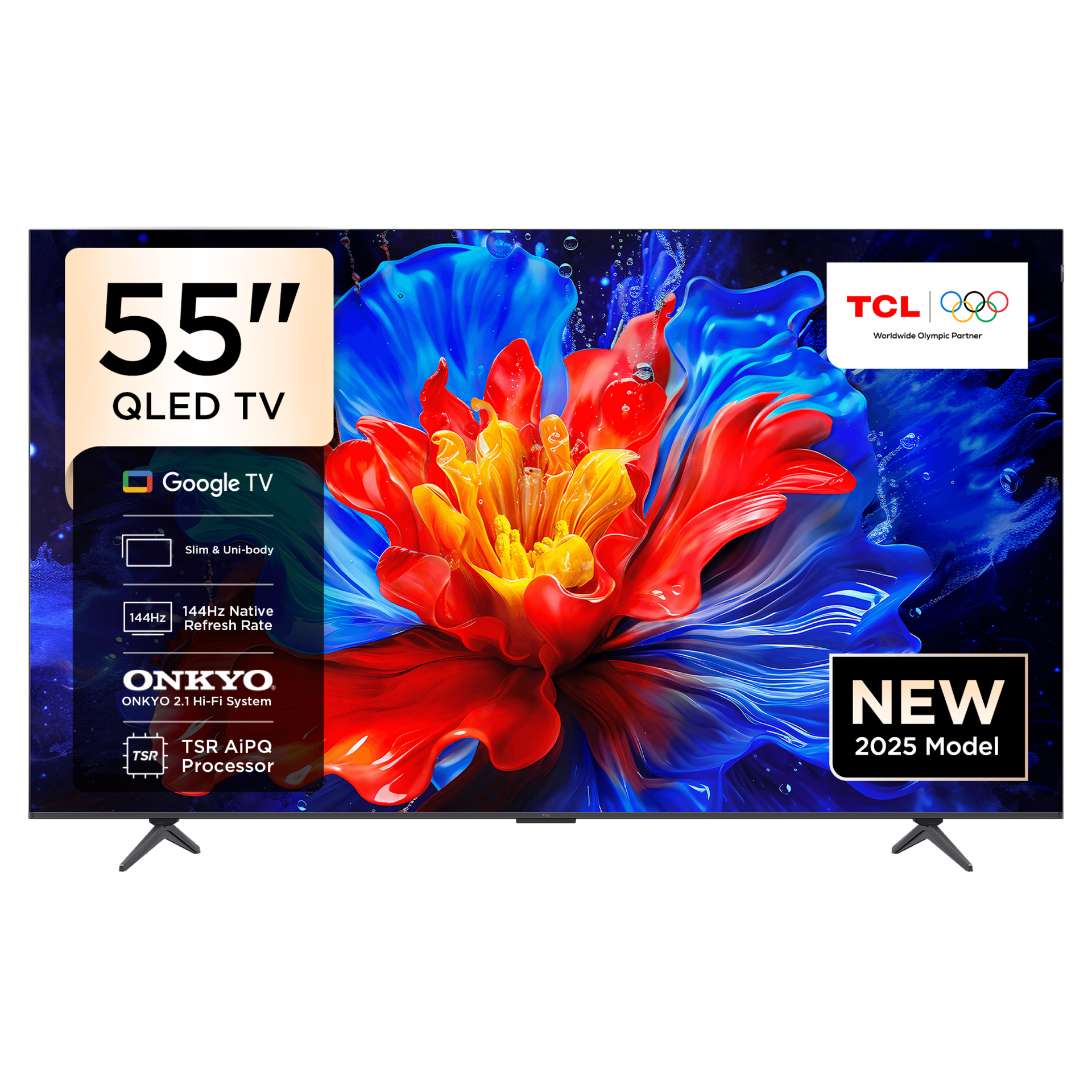 GUNMANSA TCL 55 Inch QLED P8K 144Hz Google TV
