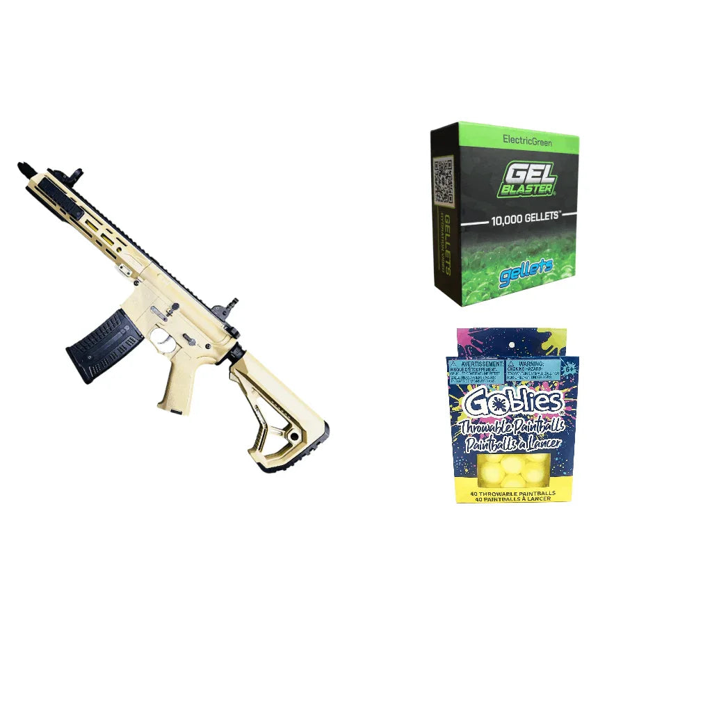 GUNMANSA TG AR15-M4A1 AEG Gel Blaster FAS1-2 XS-1808 Tan Combo