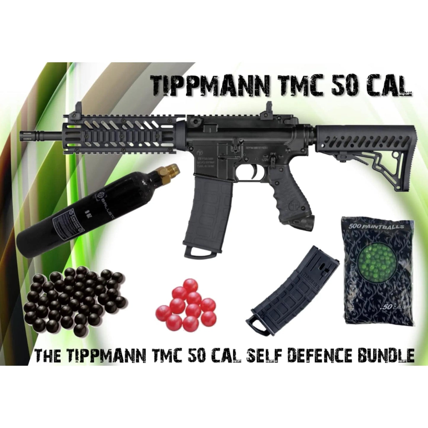 GUNMANSA THE TIPPMANN TMC .50 CAL PAINTBALL GUN SELF DEFENCE BUNDLE - SPECIAL - GSA