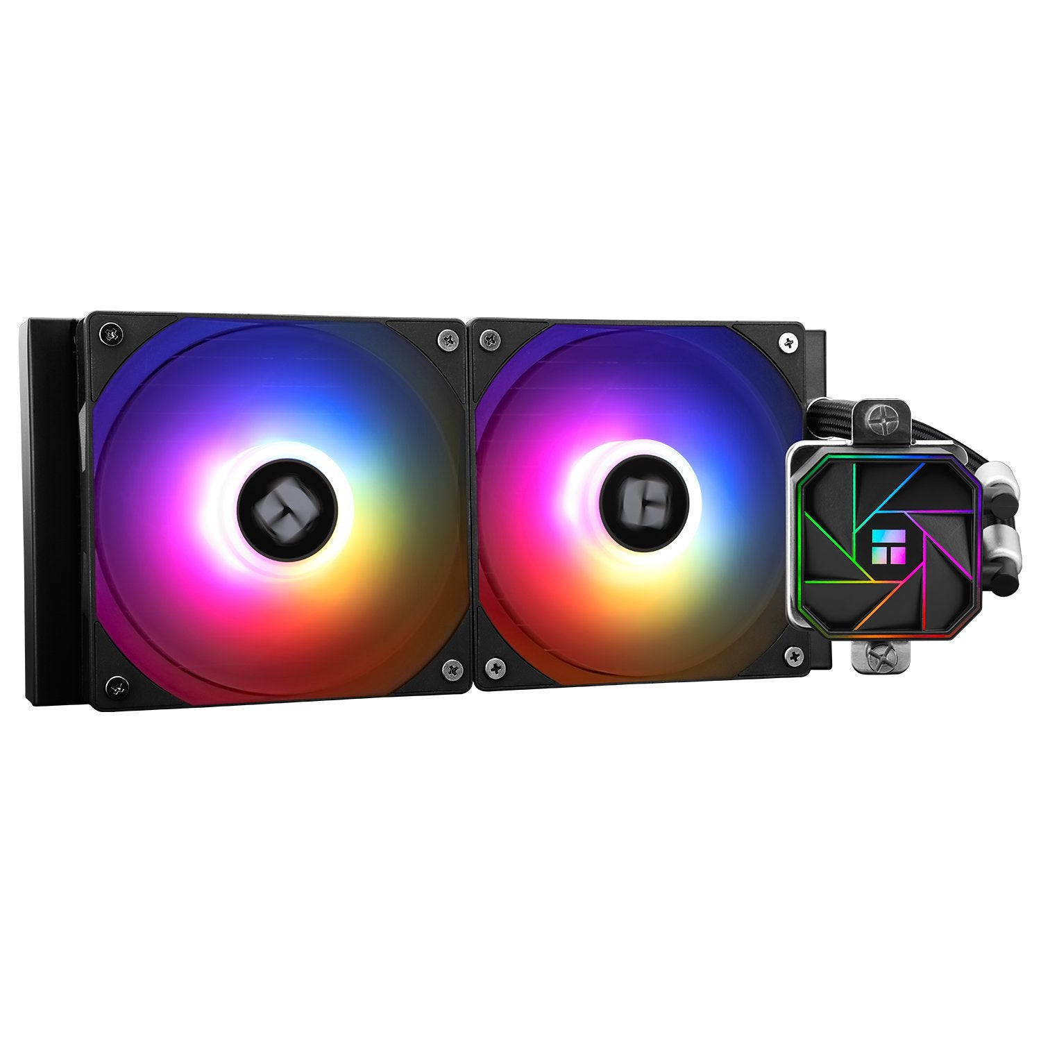 GUNMANSA Thermalright Aqua Elite 240 Black ARGB V3 Liquid CPU Cooler, AIO Pump Head Speed up to 3300RPM, TL-C12B-S V2x2 PWM Fans, for AMD/AM4/AM5, Intel LGA1150/1151/1200/2011/1700, Computer CPU Aio Cooler