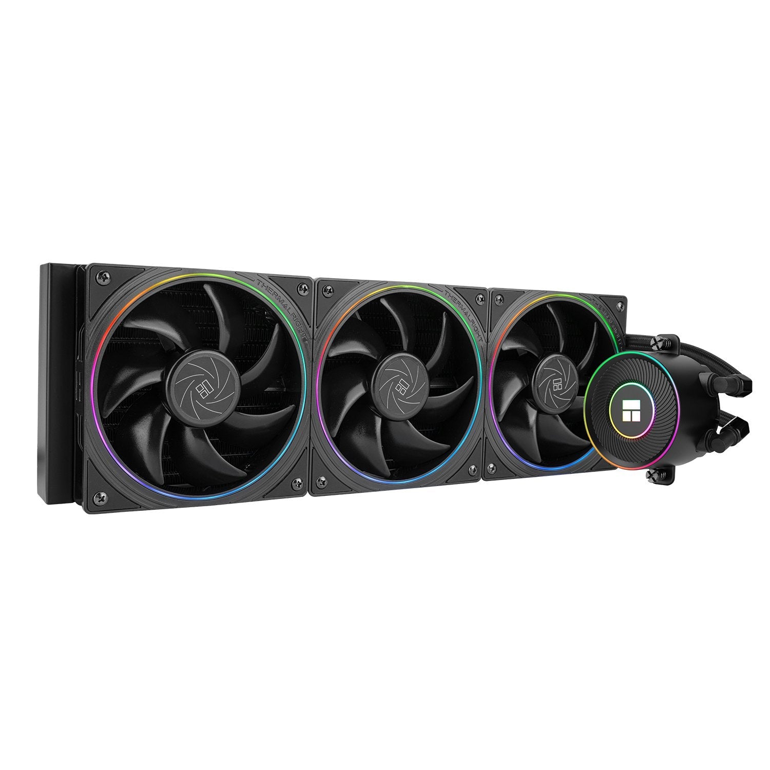 GUNMANSA Thermalright Aqua Elite 360 V5 ARGB Black AIO CPU Cooler, ARGB PWM Cooler Fans with 2000RPM, for Intel Lga1150/1151/1155/1156/1200/1700/1851, AMD: AM4/AM5, Case 360mm AIO Radiator