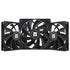 GUNMANSA Thermalright TL-C12C*3 CPU Fan 120mm Case Cooler Fan, 4pin PWM Silent Computer Fan with S-FDB Bearing Included, up to 1550RPM Cooling